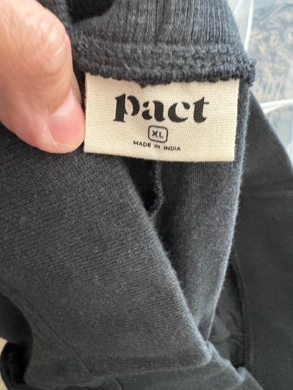 Classic Black Wide-Leg Women's lounge Pants NWOT Size XL Pact Organic Cotton - Picture 5 of 5